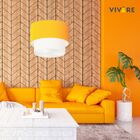 Lustres Pendentes Duplo Cilíndrico Vivare Md-4350 Cúpula Em T