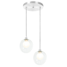 Lustres Pendentes Duplo Harmony Bolinha Escovado