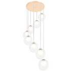 Lustres Pendentes Óctuplo Harmony Bolinha New Cobre