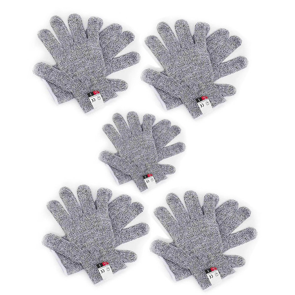 Luva Anti Corte Kit 5 Unidades Cozinha Restaurante Açougue Co