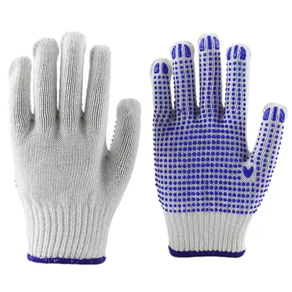 Luva Branca Pigmentada Tricotada Segurança Epi Canteiro Obra