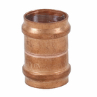 Luva Cobre Liso Água Quente e Fria 15mm ou 1/2" Ramo