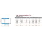 Luva Com Bucha De Latão Para Água Azul - Krona, Tamanho: 25mm