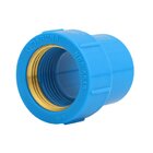 Luva Com Bucha De Latão Para Água Azul - Krona, Tamanho: 25mm