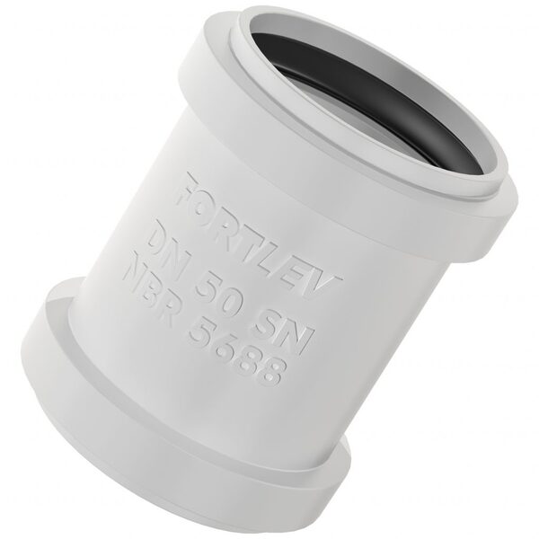 Luva Correr Esgoto 50mm  Fortlev Com 10 Unidades