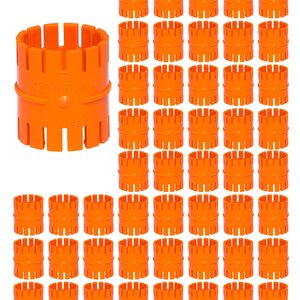 Foto de Luva Corrugado 25mm Reforçado Laranja 50 Peças Krona