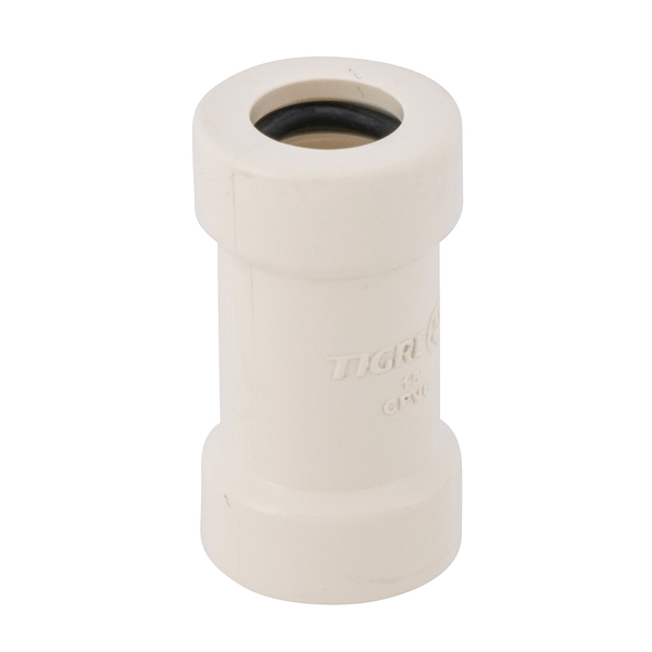 Luva de Correr CPVC Liso para Condução de Água Quente 15mm ou 1/2" Tigre