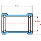 Luva De Correr Para Água Marrom - Krona, Tamanho: 20mm