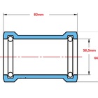 Luva De Correr Para Água Marrom - Krona, Tamanho: 50mm