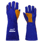 Luva De Couro Tratado Weld Master 41cm Forrada  Riscos Mecâni