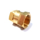 Luva de Emenda Sextavada 3cm 1/2x1/2 Latão Maqenge