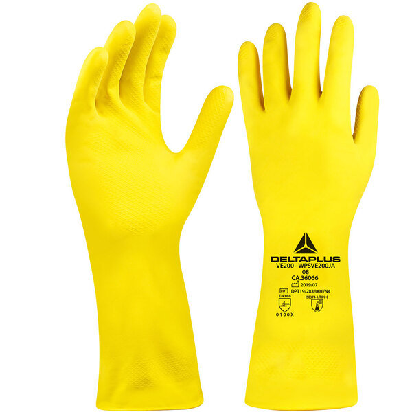 Luva De Látex Flocada Forrada 30 Cm Tamanho P/m - Wpsve200 -