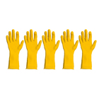 Luva De Látex Sanro Amarela Grossa Tamanho M