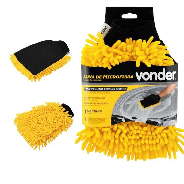 Luva De Microfibra Com Tela Para Remover Insetos Vonder - 63.