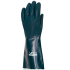 Luva De Pvc Com Punho De 36cm  Palma Áspera E Proteção Mecâni