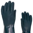 Luva De Pvc Com Punho De 36cm  Palma Áspera E Proteção Mecâni