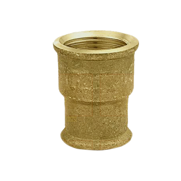 Luva de Redução Latão Roscável Água Quente e Fria 22x15mm ou 3/4"x1/2" Ramo