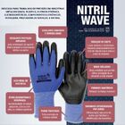 Luva De Segurança Em Fibras Sintéticas Nitril Wave - Ca38932