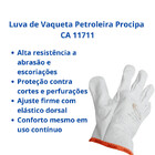 Luva De Vaqueta Petroleira Procipa Ca 11711 P Branca