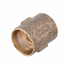 Luva Latão Liso Água Quente e Fria 28mm ou 1" Ramo