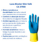 Luva Látex Bicolor Slim Volk Proteção Quimica Limpeza Multius