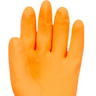 Luva Látex Laranja Reforçada Slim Proteção Quimica Limpeza Mu
