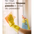 Luva Latex Limpeza Multiuso Amarela P M G - 6 Pares - M