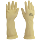 Luva látex para Químicos Pequena Longatex cano longo P Danny