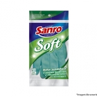 Luva Latex Sanro Soft Verde C G Blister C-10pcs
