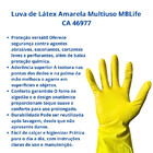 Luva Limpeza Látex Amarela Multiuso Mblife Medix Ca 46977 G A