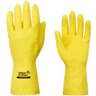 Luva Limpeza Látex Amarela Verniz Silver Volk Ca 16312 P