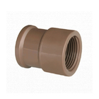 Luva Marrom PVC Roscável e Soldável 50mm ou 1.1/2" Tigre