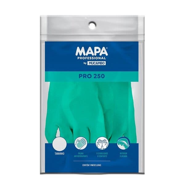 Luva Mucambo 250S Antiderrapante Forrada Verde Tamanho XG - Embalagem ...