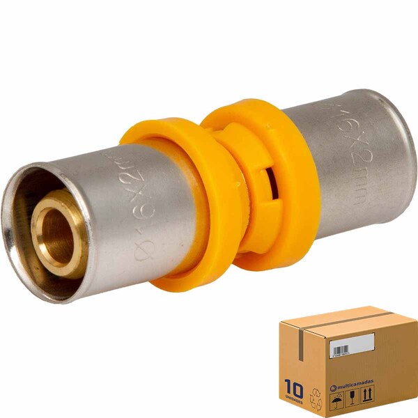 Luva Multicamadas Pex Gás Regular 16mm (caixa 10 Unidades)