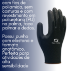 Luva Multitato Pu (1003) Ca 32034 - Par Preto 8
