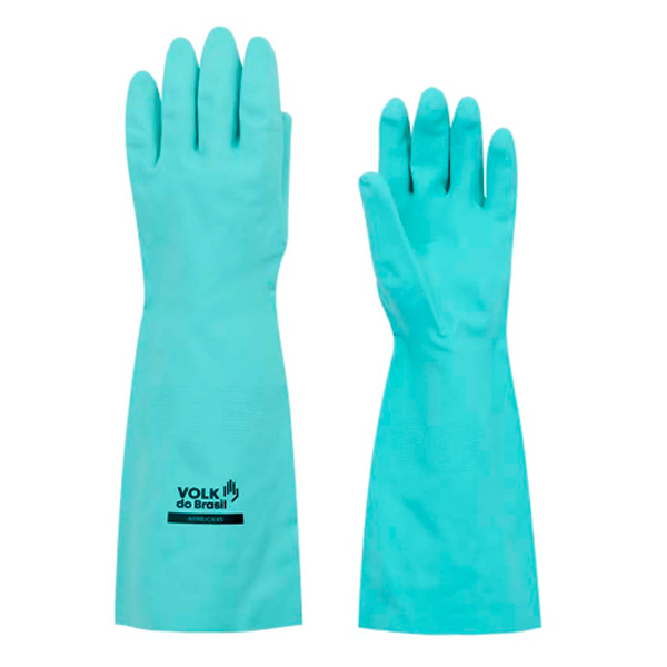 Luva Nitrílica 45 - Espessura 0.55mm Para Riscos Mecânicos E