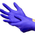 Luva Nitrílica Descartável Azul Sonic Cx C/100 Supermax - P