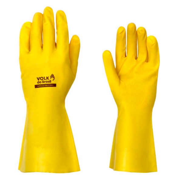 Luva Nitrílica Sem Forro Clorinada Riscos Mecânicos E Químico