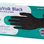 Luva Nitrílica Sensi Black Industrial Sem Amido Para Riscos Q