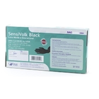 Luva Nitrílica Sensi Black Industrial Sem Amido Para Riscos Q