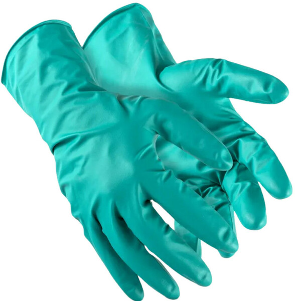 Luva Nitrílica Super Glove Nitro Plus Verde Super Safety Ca 3