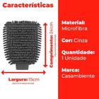 Luva Para Limpeza De Microfibra De Casa E Automotiva 24x15cm