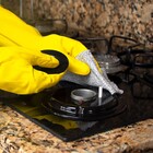 Luva para Limpeza Residencial M Multiuso Amarela Brilhus