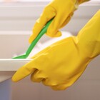 Luva para Limpeza Residencial P Multiuso Amarela Brilhus