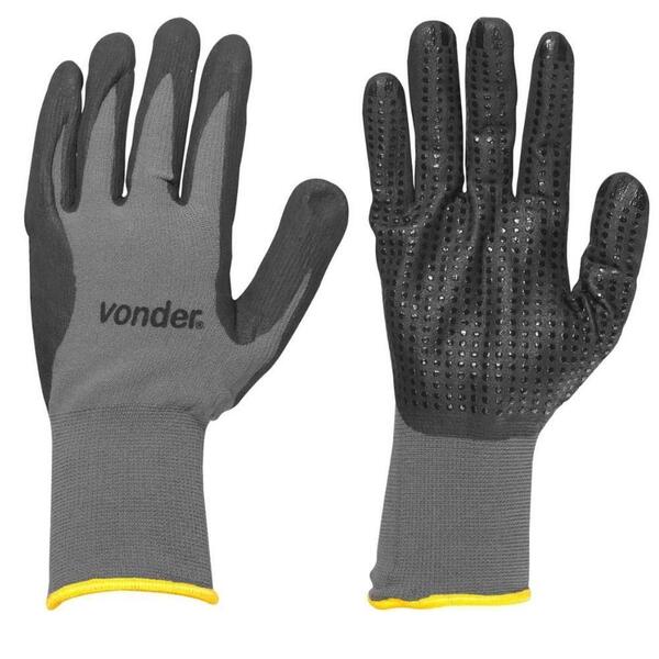 Luva Poliamida Borracha Nitrílica Tamanho 9 Pnv 0900 Vonder