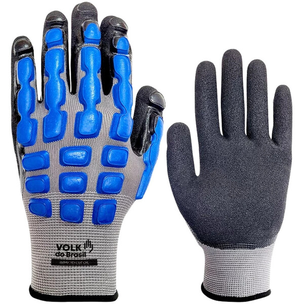 Luva Proteção Impacto Cut Oil Full Volk Epi Ca 48587 Cinza Az