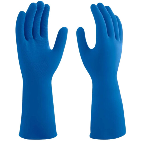 Luva Proteção Látex Limpeza Azul Pro S 137 Mucambo Multiuso C