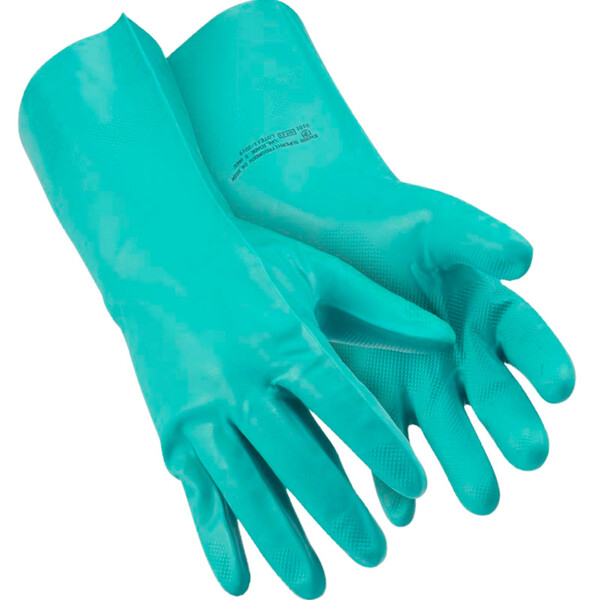 Luva Proteção Nitrílica Longa Super Safety Epi Ca 40506 Verde