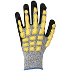 Luva Proteção Reforçada Impacto Cut Amarela Volk Ca 38654 Pre