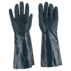 Luva de segurança PVC com suporte têxtil de algodão 45 cm XG Verde Danny